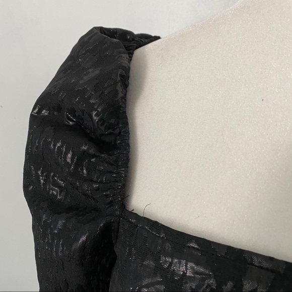 H&M Square Neck Puff Long Sleeve Formal Top - Picture 3 of 9